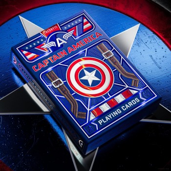 Captain America žaidimo kortos Theory11